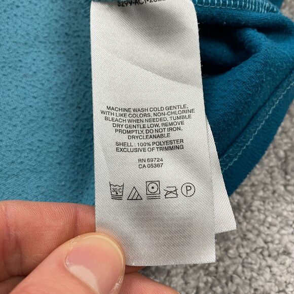 Columbia Jacket Womens Small Blue 1/4 Zip High Neck Fleece Pullover Outdoor - Picture 5 of 12